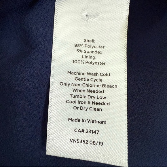 Women’s Talbots Anchor Print Flounce Hem Fit & Flare Notch Neck Dress Size 4 - Picture 13 of 16